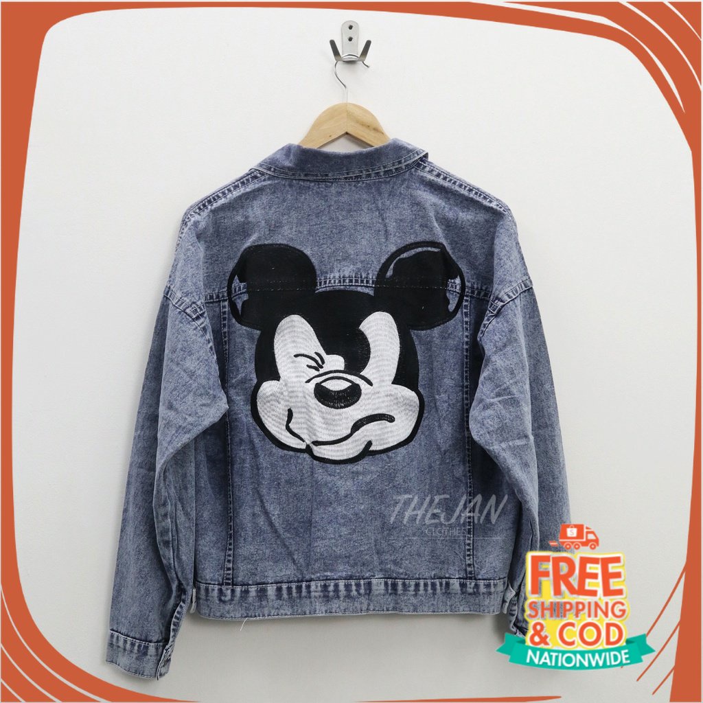 JAKET JEANS NEW BREND DENIM UNISEX/ Mickey jacket jeans - Thejanclothes