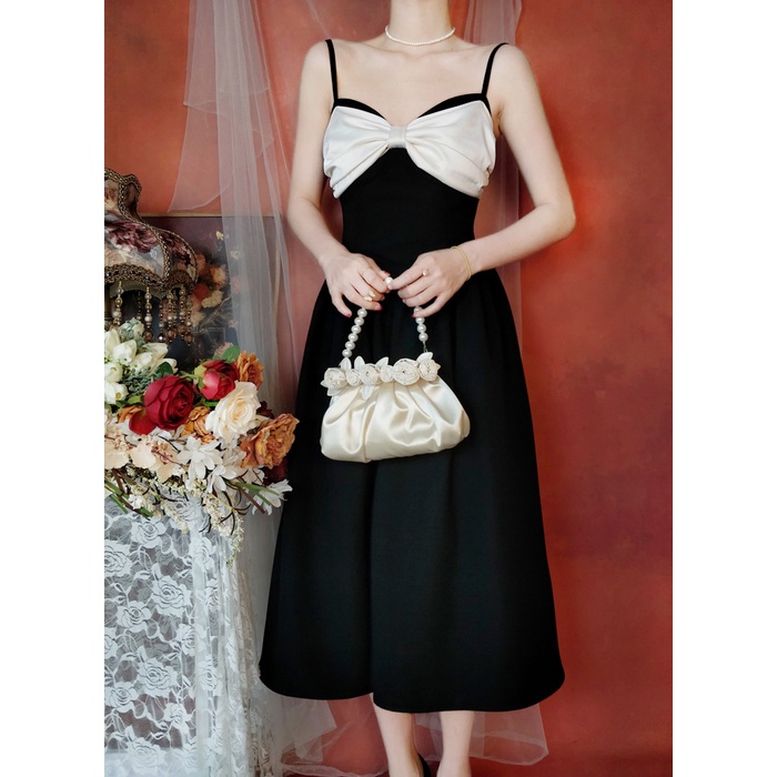 ALUNA GOTHIC STYLE DRESS little black dress 2022 casual korean