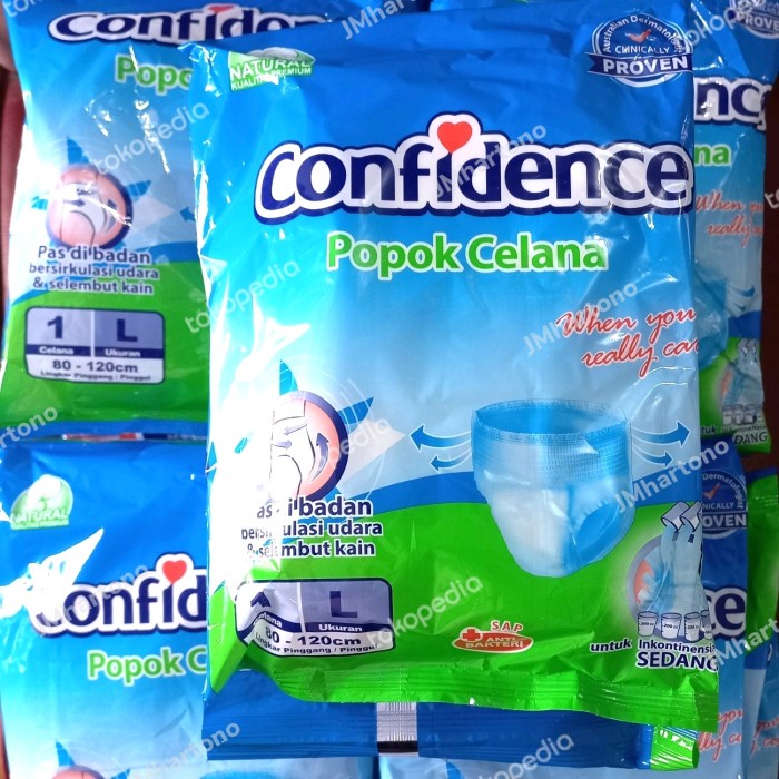 Diaper Confidence Popok Celana Dewasa M / L ( 1 Lusinan / 12 Pcs )