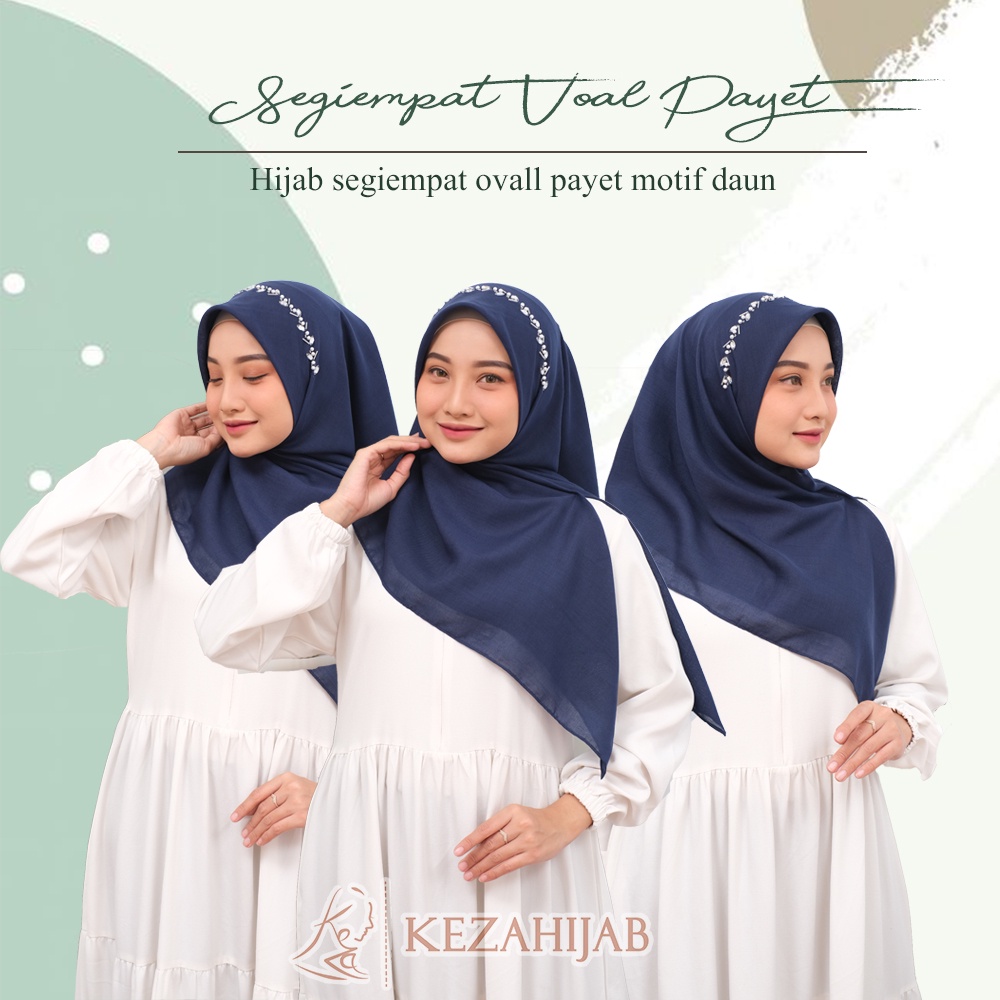 SEGIEMPAT VOAL PAYET - HIJAB VOAL PARIS PAYET PREMIUM