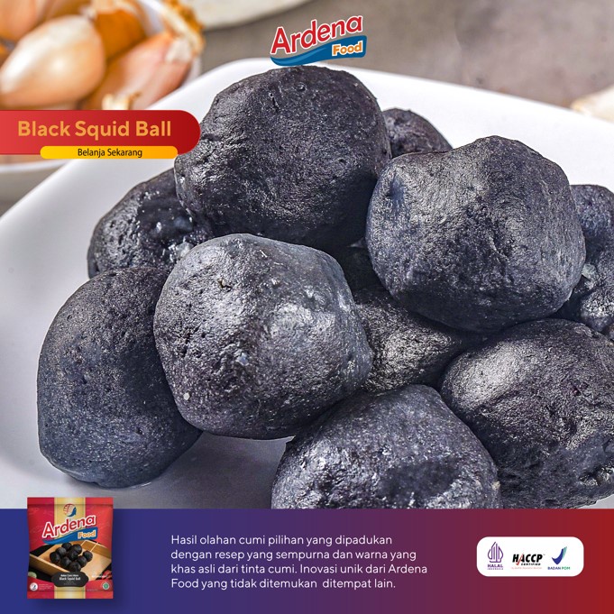 

Ardena Food Black Squid Ball (Bakso Cumi Hitam) 200gr