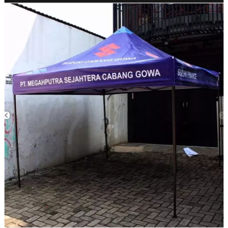 tenda lipat / tenda matic 3x3 HANYA ATAP SAJA branding tenda stand promosi