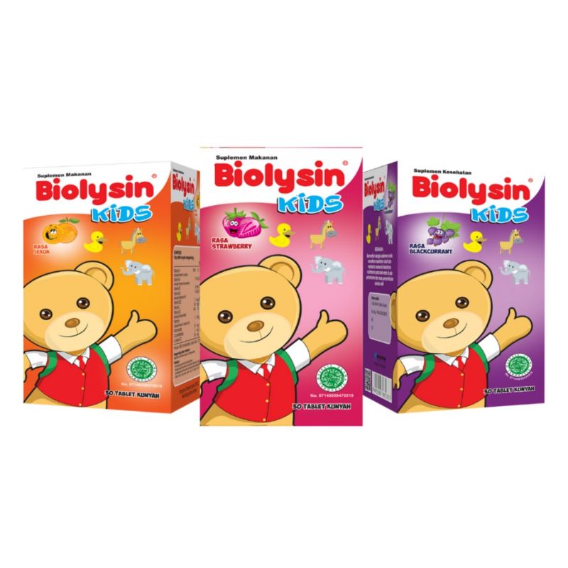 Biolysin Kids 30 Tablet - Multivitamin Suplemen Makanan Anak