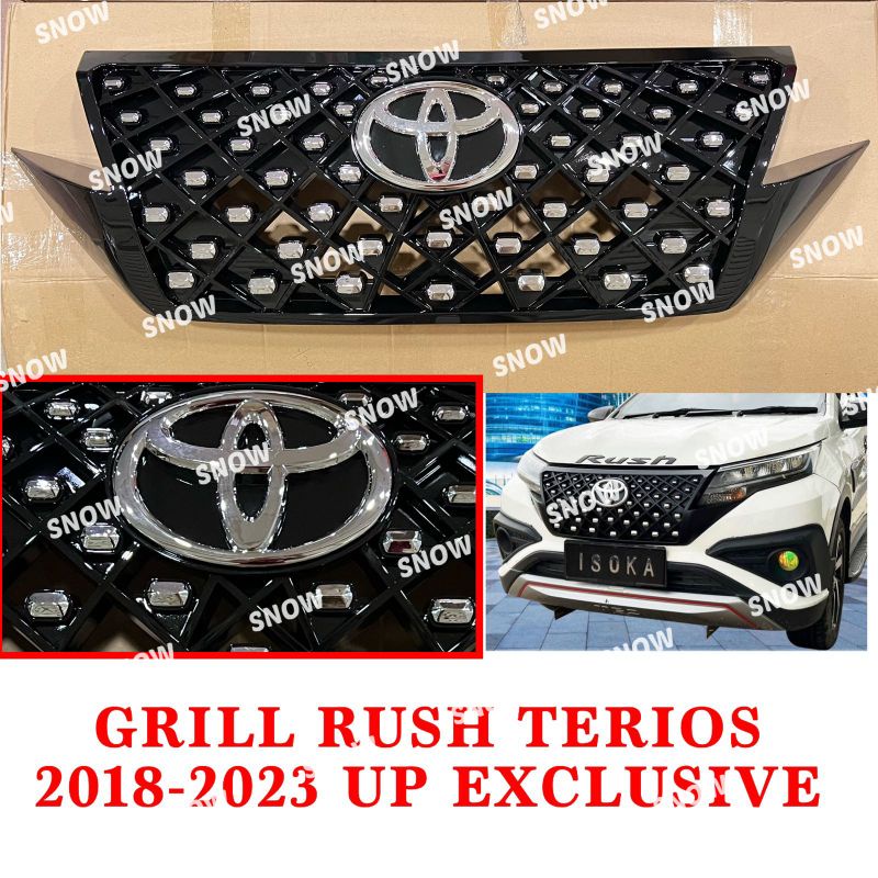 Grill Bumper Depan All New Rush Terios 2018 2022 2023 Exclusive Hitam