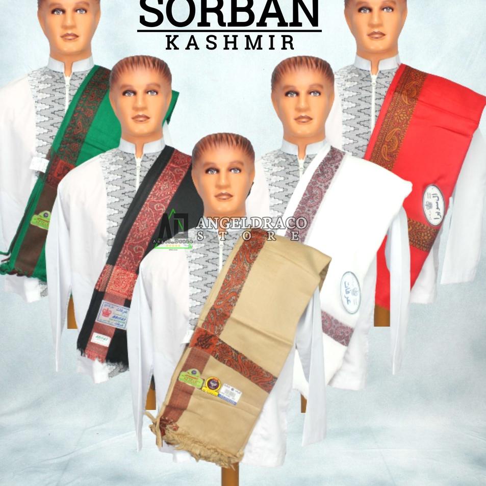 ✹ Sorban Kashmiri Panjang / Sorban Arifat / Sorban Kashmir / Sorban Panjang / Slendang Kashmir ➸