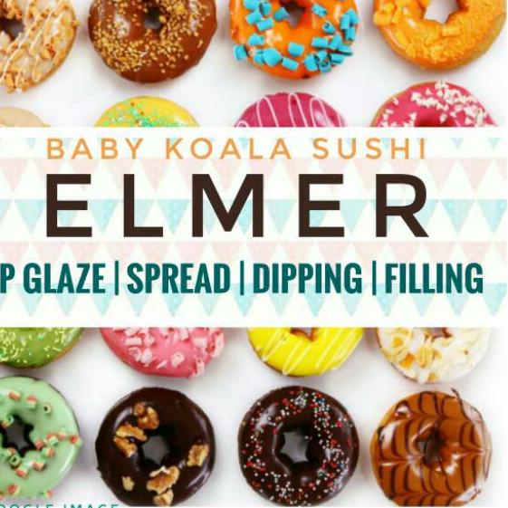 

✭ ELMER Dip Glaze Toping Donat 1 Kg | Saus Coklat All Variant ♢