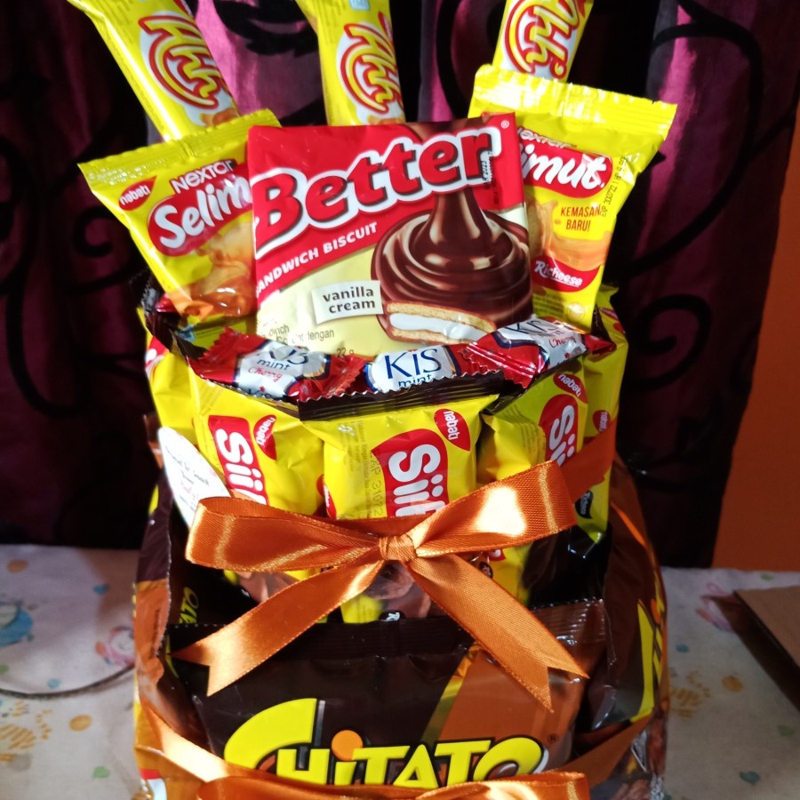 

snack tart hadiah ultah/wisuda