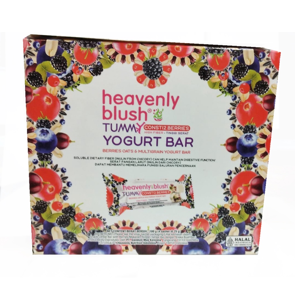 

HEAVENLY BLUSH TUMMY YOGURT BAR 4x25g