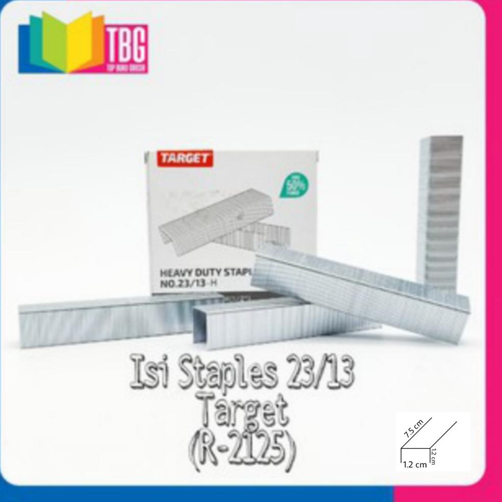 

O98 1 KOTAK KECIL ISI STAPLES NO 23/13 TARGET/ REFILL STAPLER/ ISI STEPLES/ REFILL STAPLES (R-2125) TREND TERKINI ▶