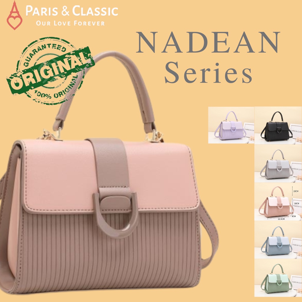 Paris Classic Tas Wanita Fashion Import Branded Original Tas Selempang Sling Bag Top Handle Bag Wanita [PC1019]