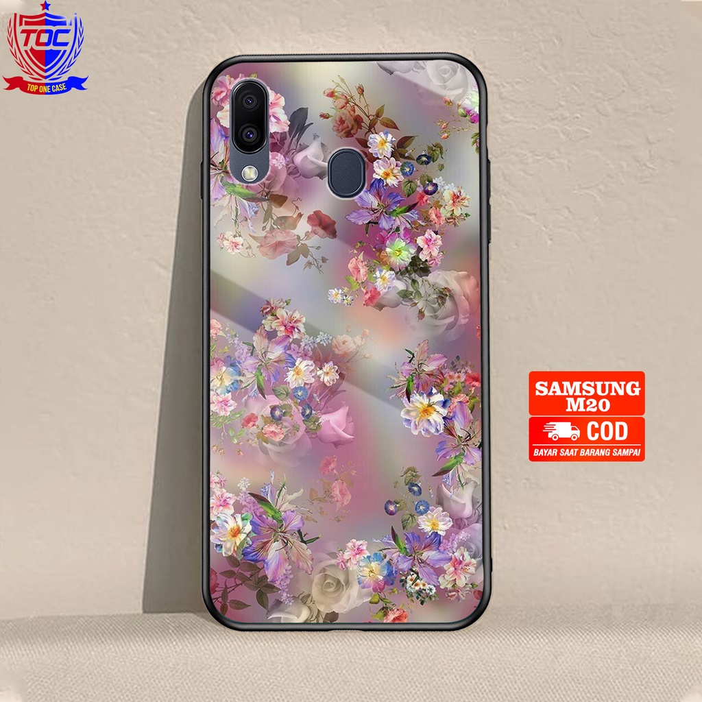 Case SAMSUNG M20 - Casing SAMSUNG M20 Terbaru Top One Case [ FLOWER ] Casing Hp SAMSUNG M20 - kesing