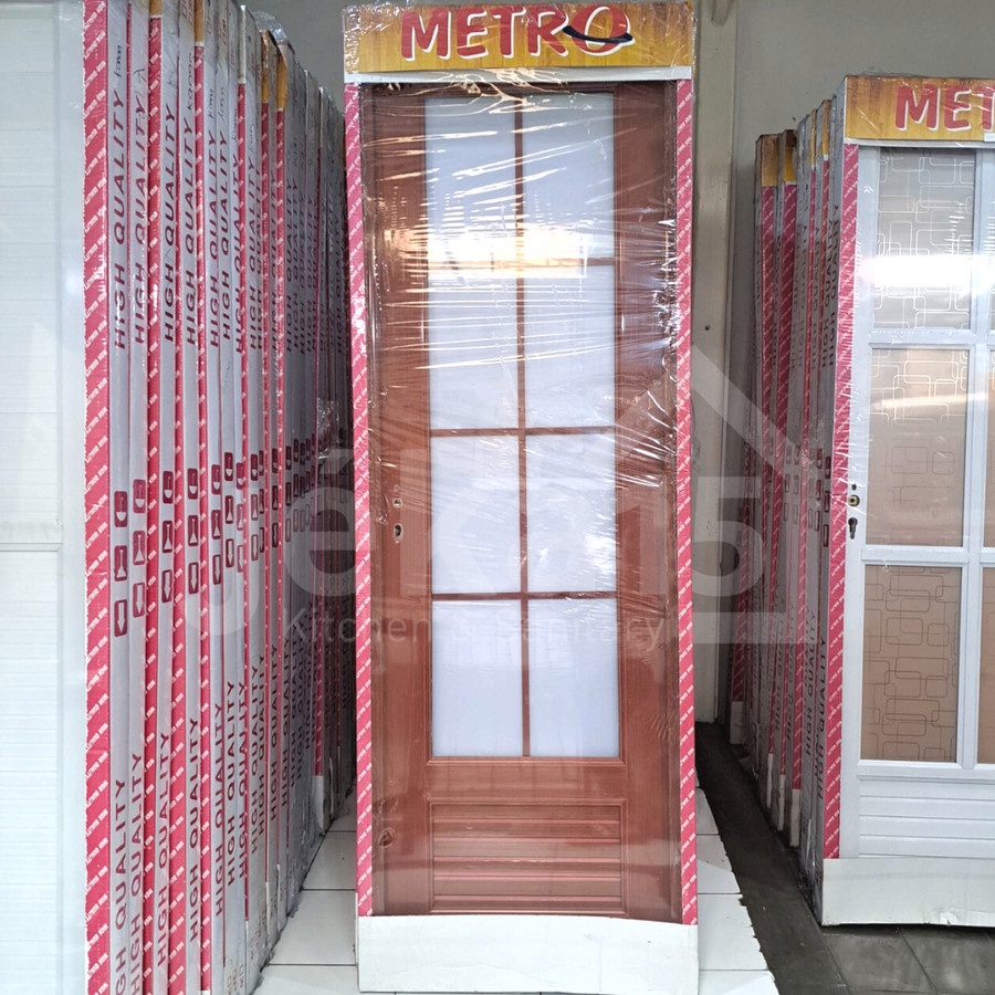 PINTU KAMAR UPVC KACA MINIMALIS KOMPLIT HIGH QUALITY