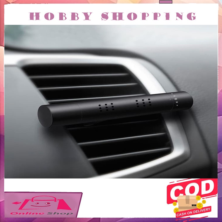 Parfum Pewangi Mobil Stick Slim Jepit AC Air Vent Mobil FREE 5 Refill