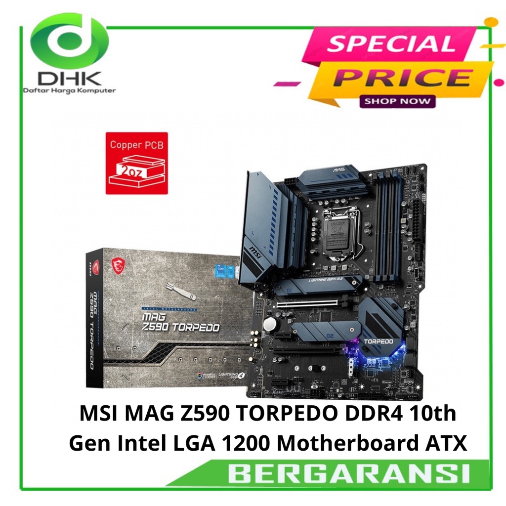 MSI MAG Z590 TORPEDO DDR4 10th Gen Intel® LGA 1200 Motherboard ATX