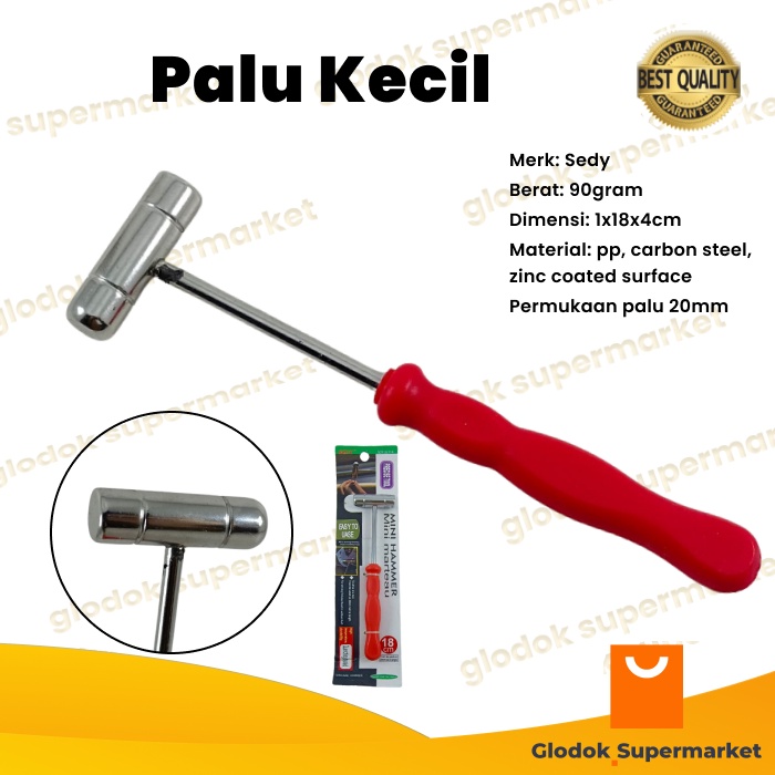 Palu Kecil Sedy 18cm Palu Mini Hammer SDY 52114