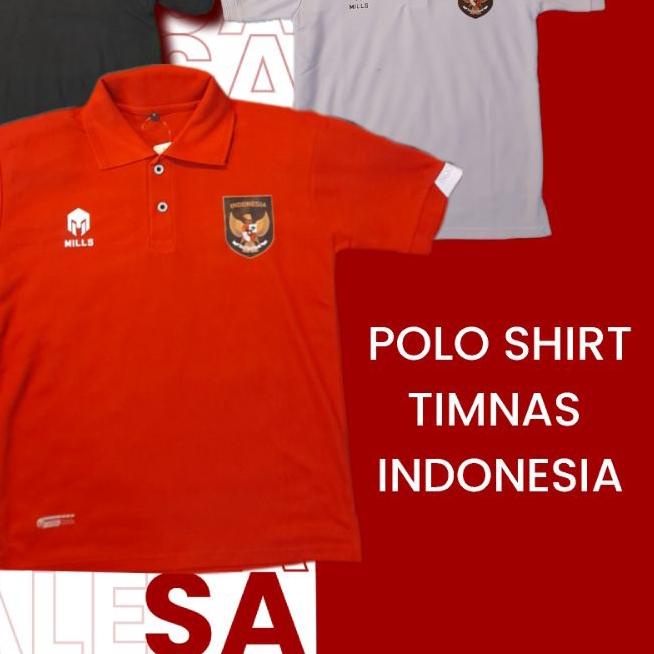 ✧ POLOSHIRT TIMNAS INDONESIA 2022 / BAJU TIMNAS INDONESIA ( pilihan logo garuda sablon dan bordir ) 