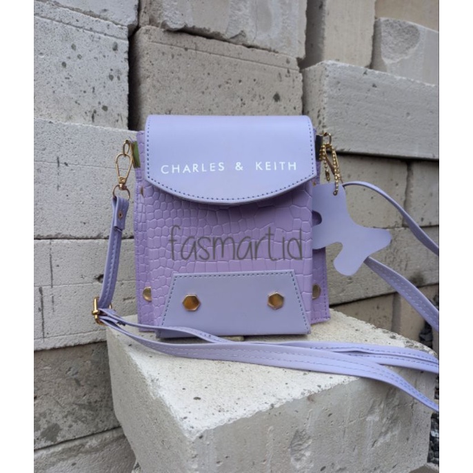 Tas Selempang Croco Retro Mini Slingbag Muat HP Semua Merk