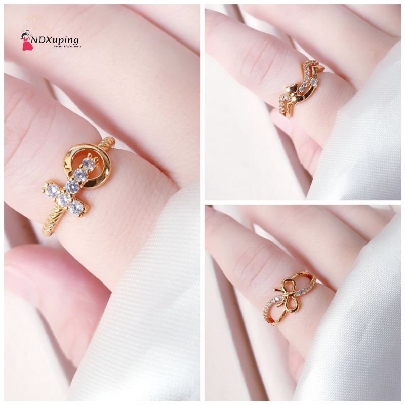 Cincin Variasi Xuping Peramata Fashion Cantil Dan Simple N09022302