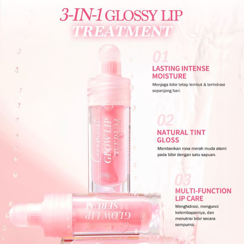 BNB Barenbliss Ceramoist Glow Lip Serum [3in1 Glossy]