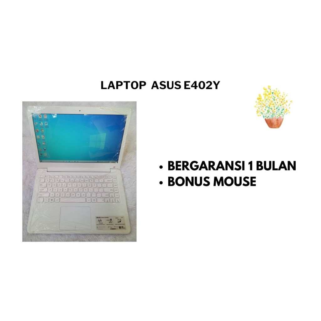 LAPTOP ASUS E402Y AMD DUAL CORE E2 SSD 256GB,LAPTOP SECOND,LAPTOP BEKAS MURAH,LAPTOP BEKAS BERKUALIT