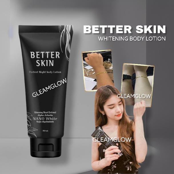 Better Skin Whitening Night Body Lotion Handbody Original Thailand Gluta Milky Pure Kojic Alpha Arbu