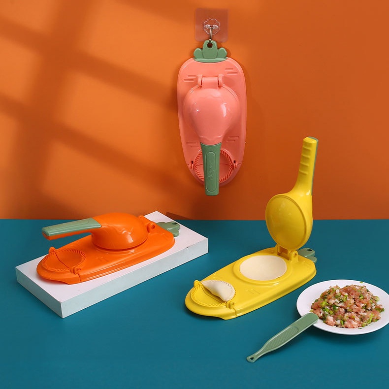 2in1 Dumpling Maker Dumpling Mold DIY Pembungkus Kulit Pangsit Cetakan Adonan Press Membuat Dapur Baking Dumpling Tool