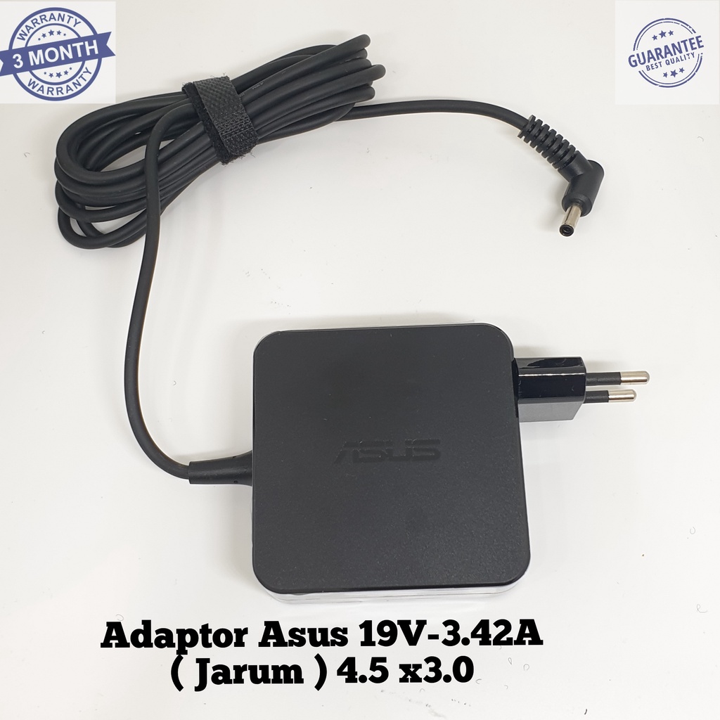 Adaptor Casan Charger Laptop Asus 19v 3.42A Jarum / Pin Central Asus Pro BU401LA ORI