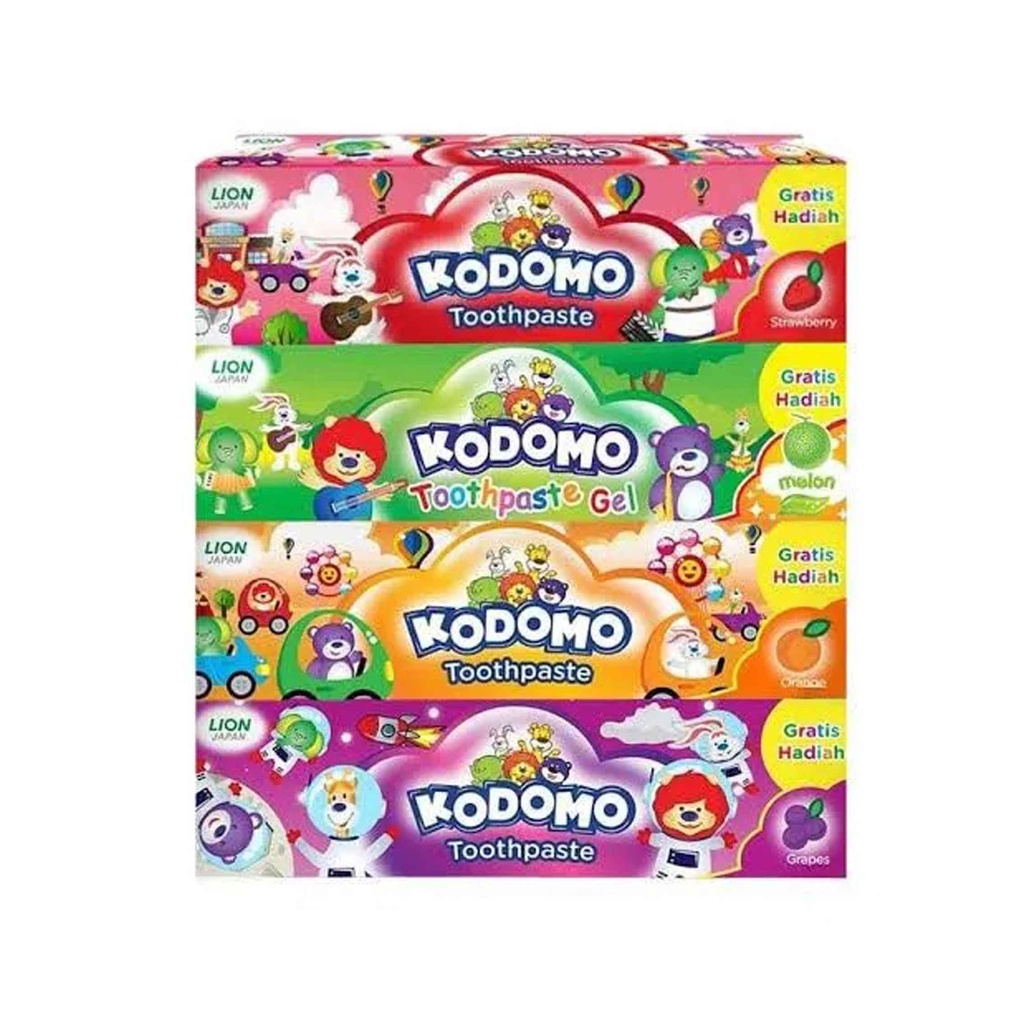 Kodomo pasta gigi anak 45g/ Tooth Paste Gel/ 4 Variasi Rasa