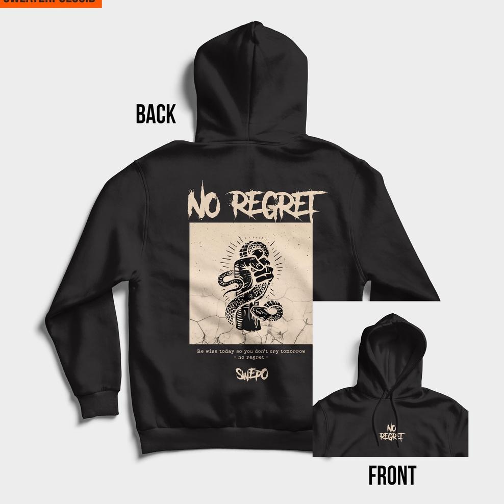 SALE SWEPO Hoodie & Sweater No Regret M-XXL (Pria & Wanita)