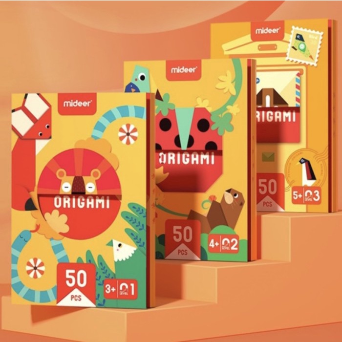 Terlaris Mideer Origami Level Up Mainan Edukasi Melipat Anak Kids Book Buku