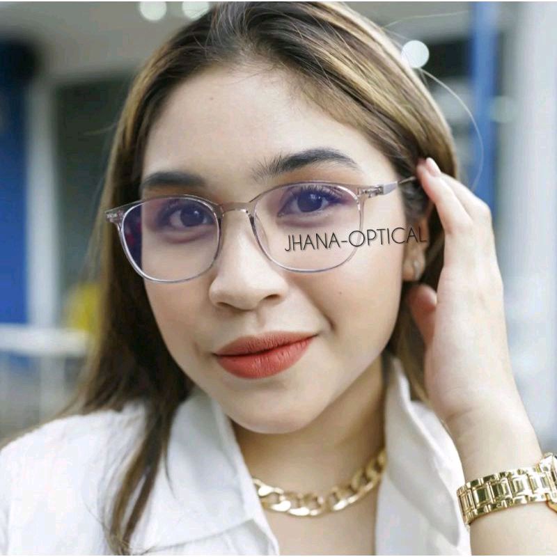 FRAME MODEL TERBARU Tyas(KACAMATA MINUS ANTI RADIASI WANITA