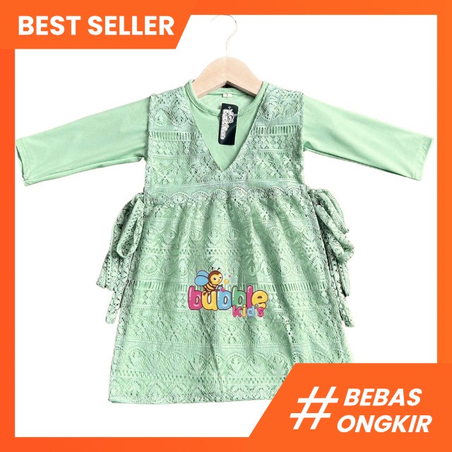 Gamis Bayi Perempuan Newborn 0-2 Tahun Vest BRUKAT Anak Rompi Katun Spandek jersey mocca