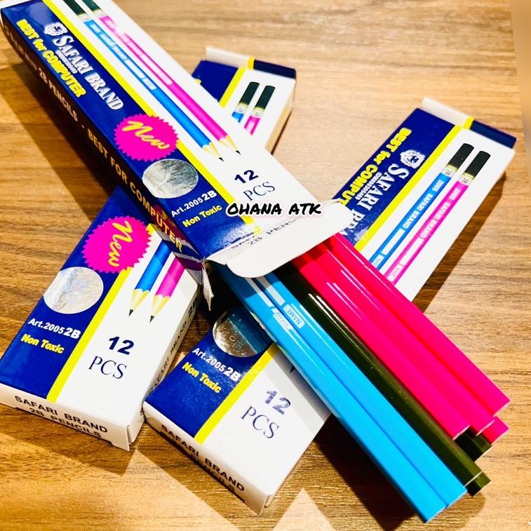

L38 (1pack) Pensil Pencil SAFARI 2005 2B 1 Box 12 Pcs BARANG TERUPDATE ㄺ