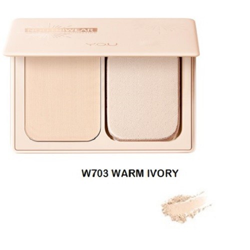 ✿ELYSABETHME✿ Y.O.U Nutriwear silky pressed bedak padat twc two way cake natural serap minyak