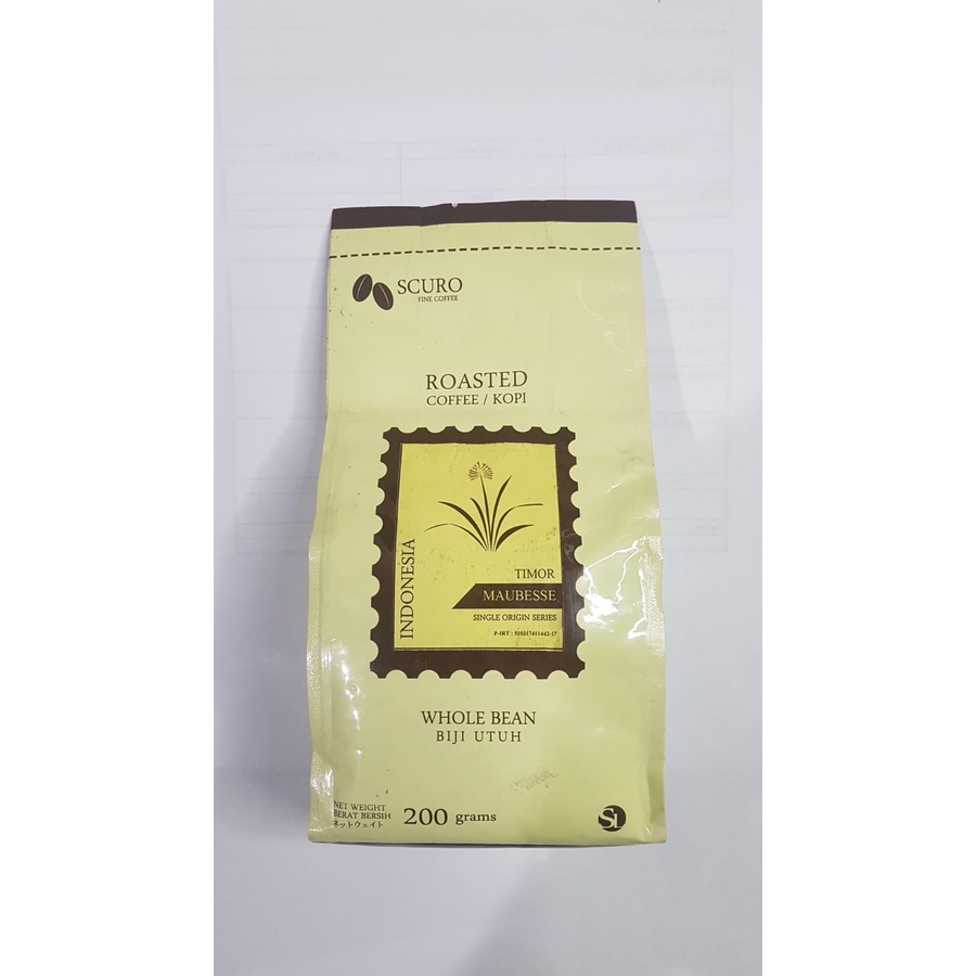 

Scuro Coffee Roasted Timor Maubesse 200gr - 01