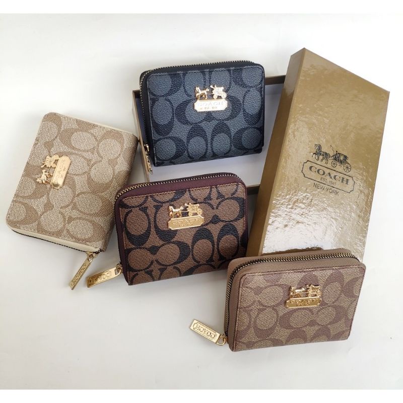DOMPET MINI COACH IMPORT PREMIUM SLOT KOIN DAN KARTU