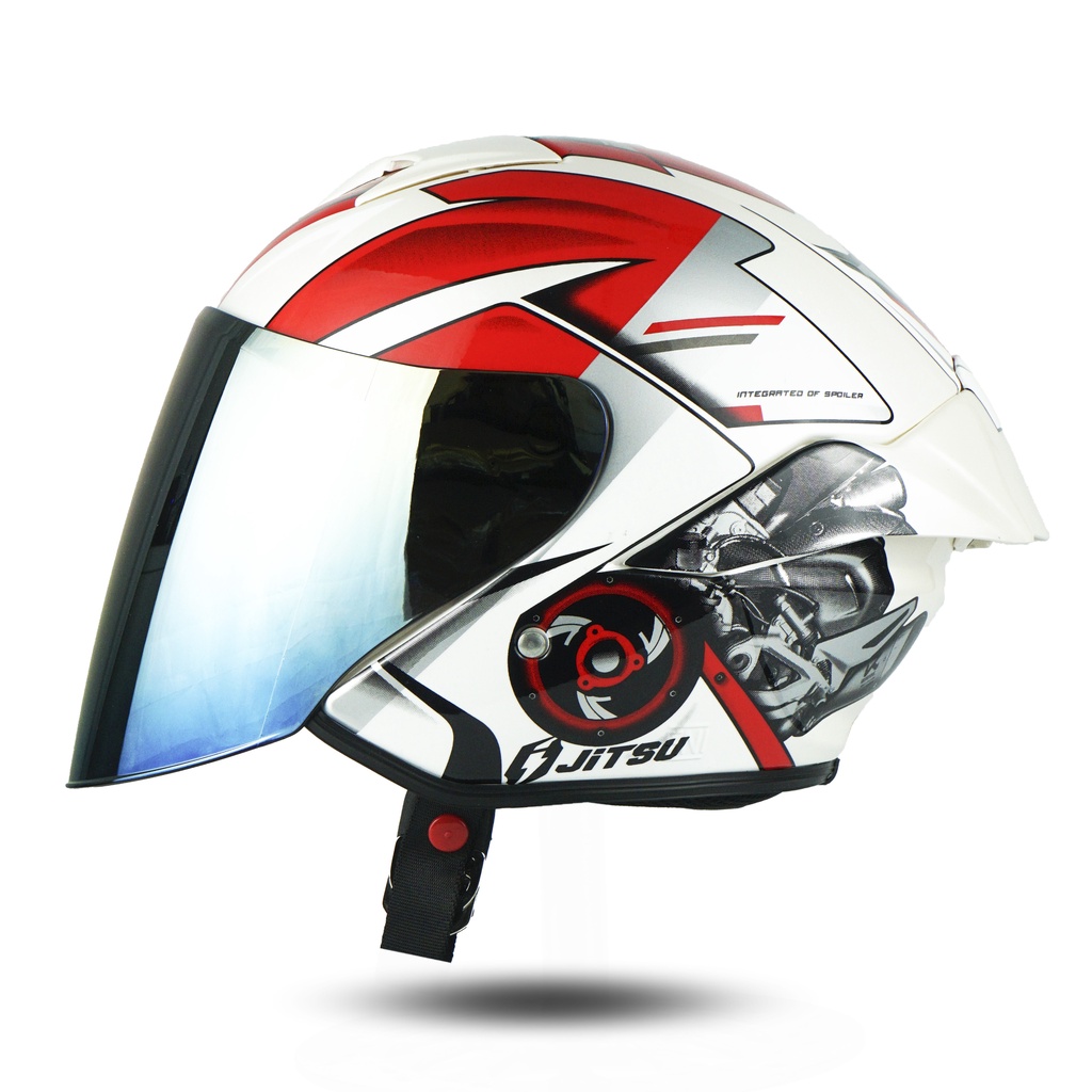 HELM JITSU JS1 SERIES KARAKTER SERIES KACA GOLD SNI