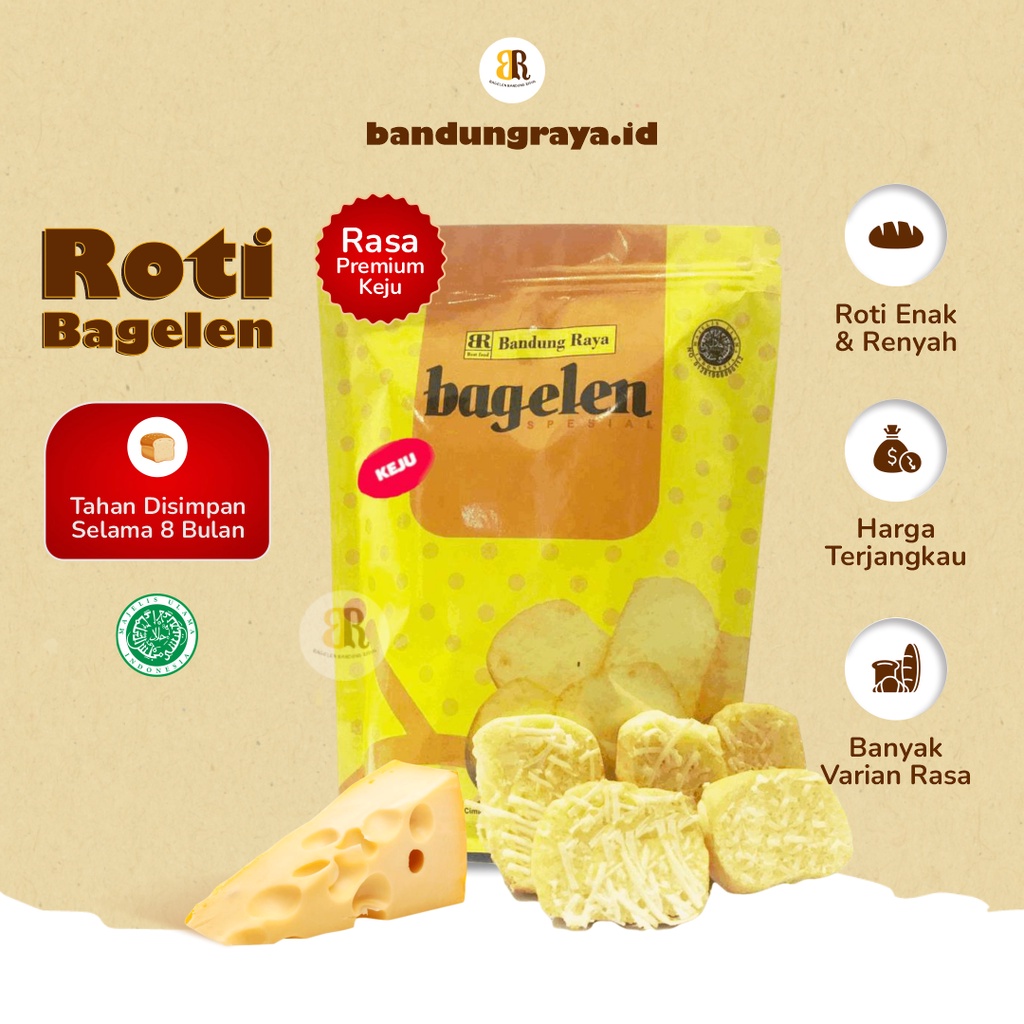 

Roti Bagelen Premium Keju Kue Kering Makanan Ringan Camilan Cemilan Snack Bandung Raya