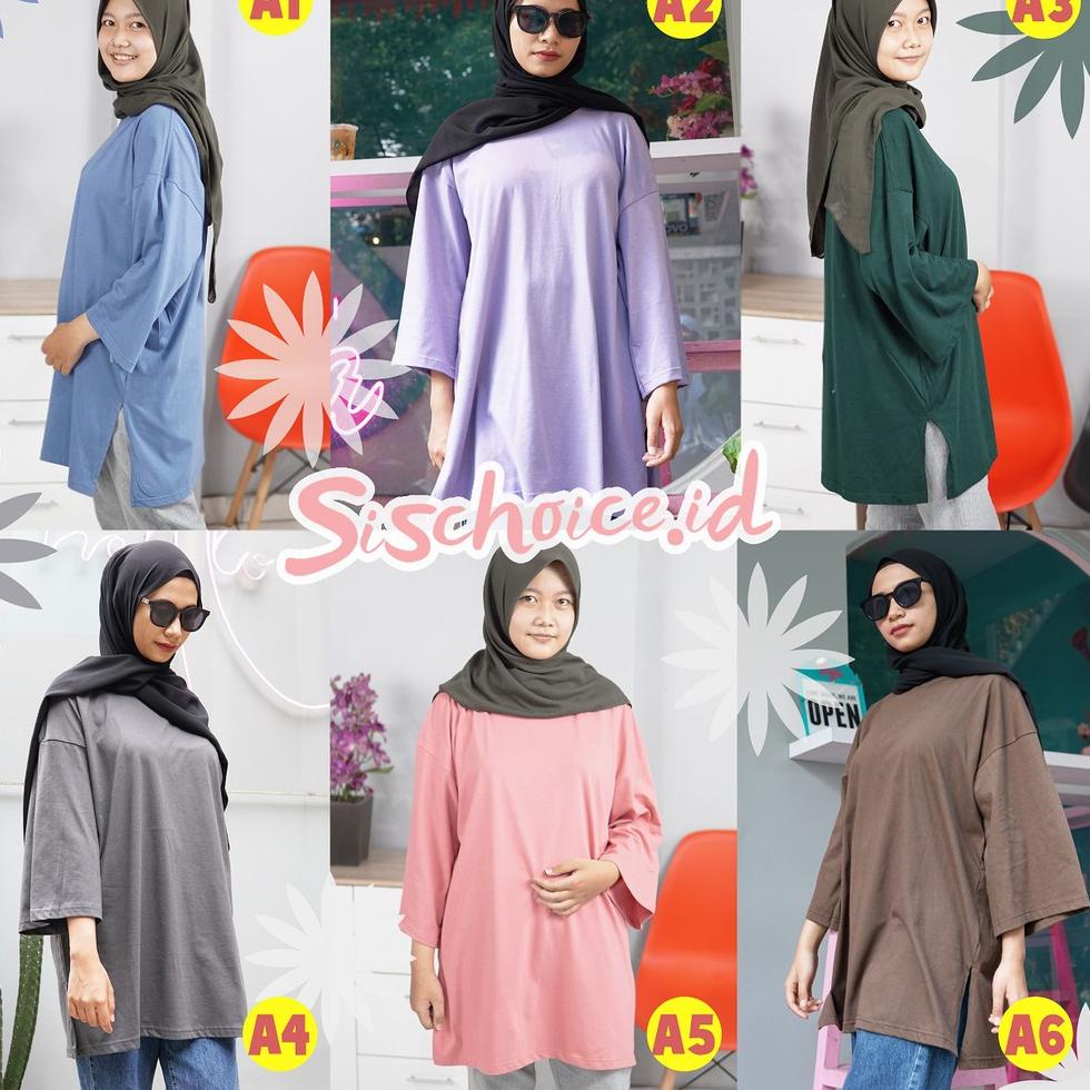 RECOMENDED KAOS OVERSIZE WANITA POLOS / BASIC OVERSIZE TOP POLOS / TSHIRT OVERSIZE WANITA / KAOS WAN