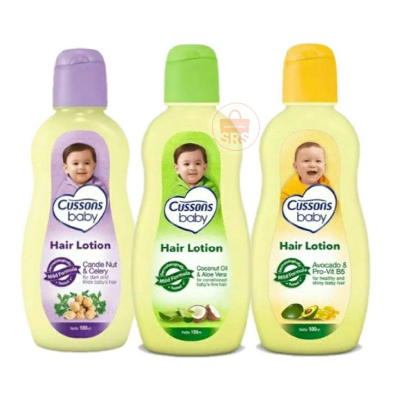 Cussons Baby Hair Lotion 200ml | 100+100ml Extra 100% | Minyak Rambut Bayi HAIR LOTION 100+100