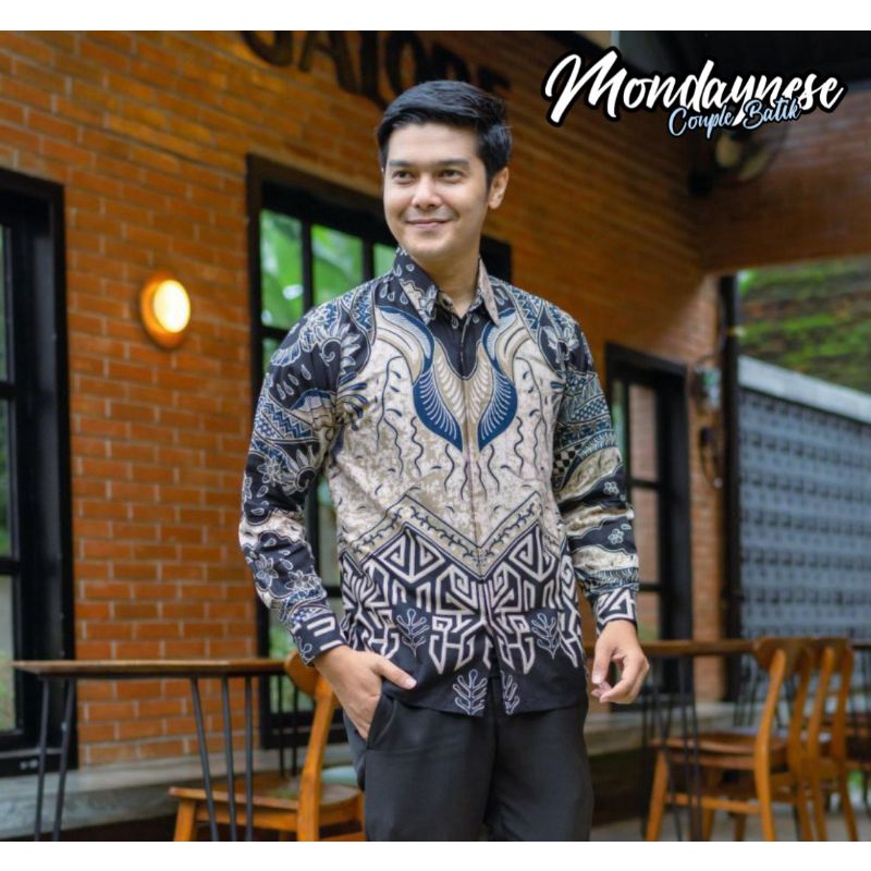 Batik Couple Pasangan Modern Kemeja Pria Dan Tunik Wanita Modern Premium