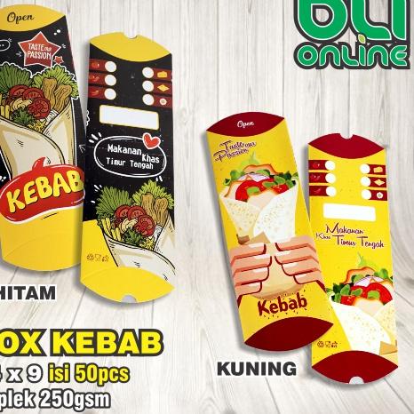 

IAN947 Kotak Kebab 24x9 / Dus Kebab / Box Kebab / Kemasan Kebab / isi 50pcs +++