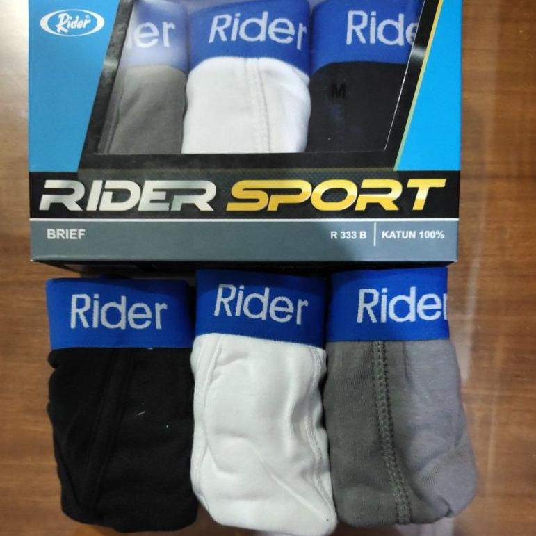 MENARIK CELANA DALAM PRIA RIDER SPORT 333 + 1 MASKER BAGUS / CD RIDER SPORT / KANCUT RIDER SPORT 3PC