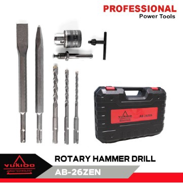 Yukido Rotary Hammer Drill 26 mm Impact Drill Bor Bobok Beton Tembok SDS Mesin Bor 3 fungsi