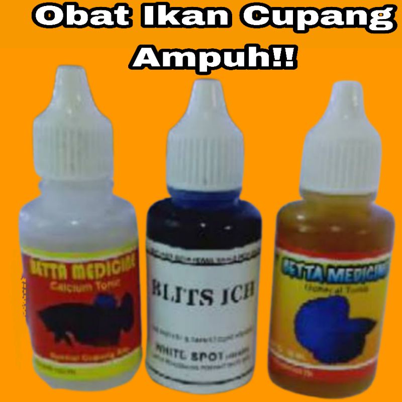 Obat ikan cupang tetes ijo biru lengkap betta aduan