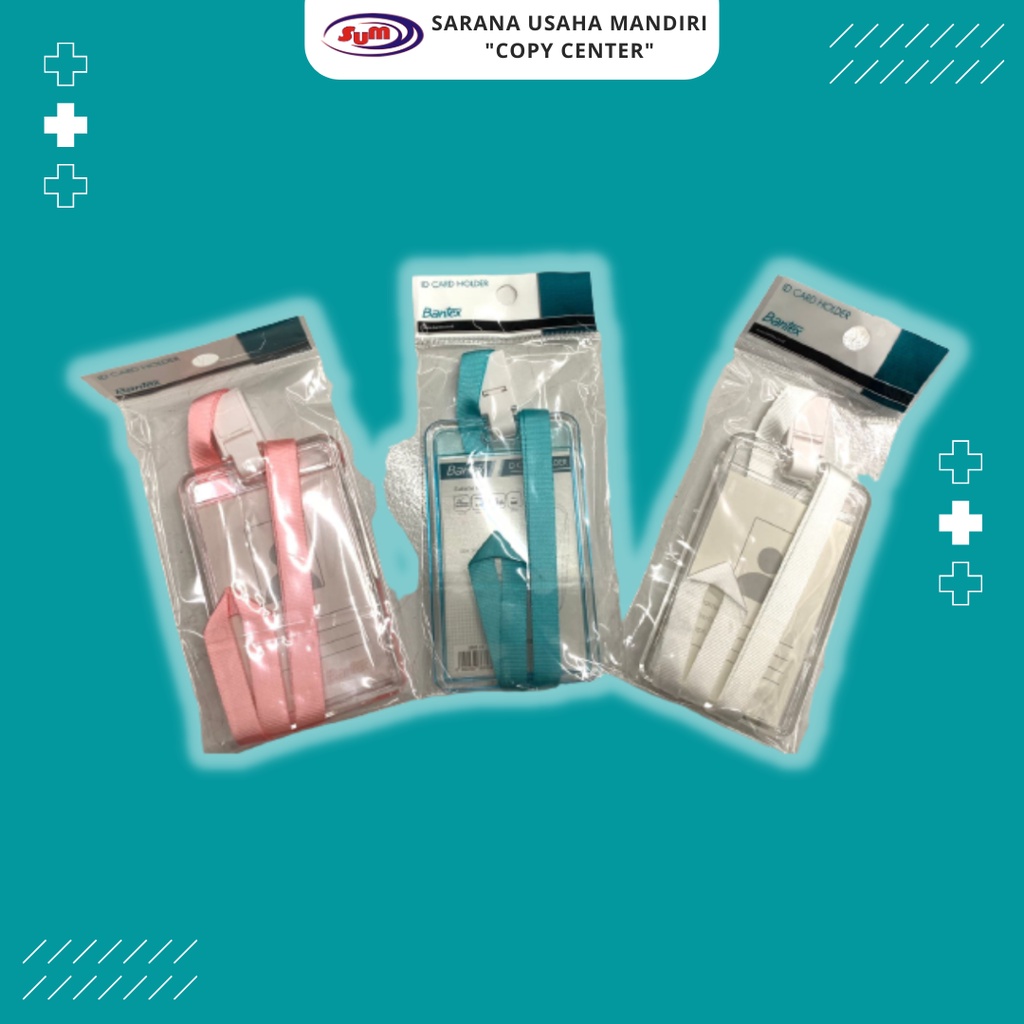

ID CARD Holder Bantex Transparant - Lanyard Transparan Murah Berkualitas