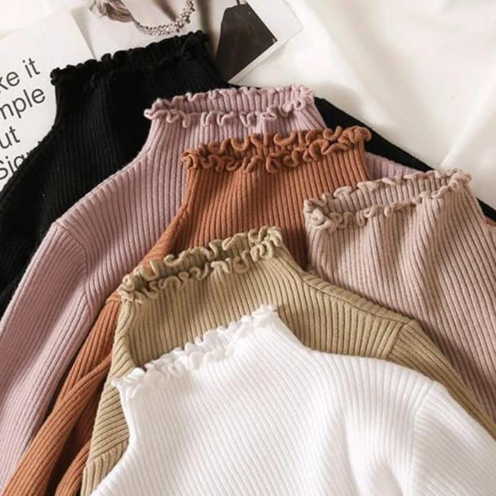 ➻ INNER RAJUT / BAJU DALAMAN HIJAB TURTLENECK ➩