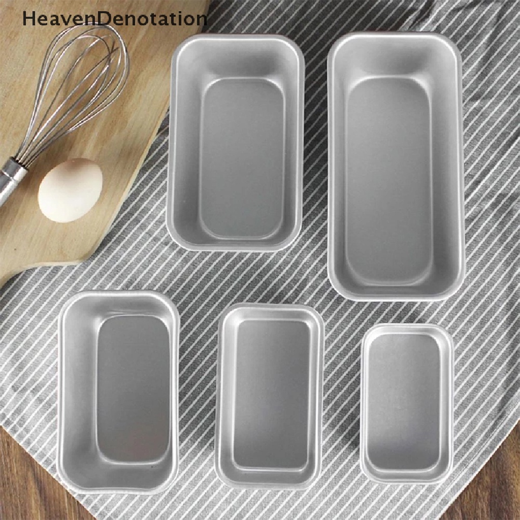 [HeavenDenotation] 1pc Cetakan Kotak Persegi Alat Baking Aluminium Alloy Anti Lengket Roti Cake Toast Pan HDV