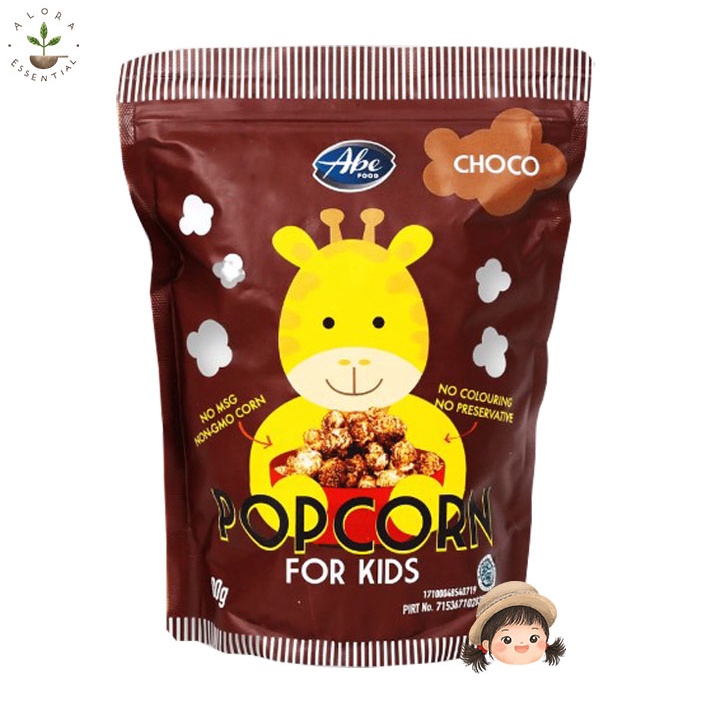 Abe Food Popcorn Coklat - Snack Ringan Anak Popcorn Choco 80g