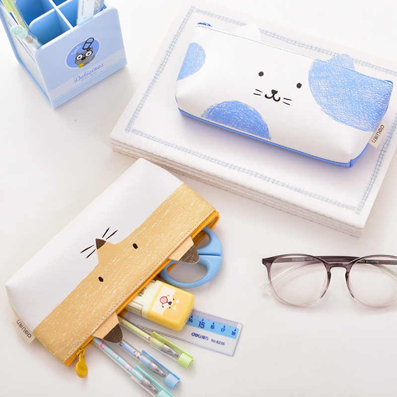 

Terlaris ✨ -DELI Kawaii Pencil Pouch / Kotak Pensil / Tempat Pensil Cute Cartoon PU Material 66827- 2.2.23